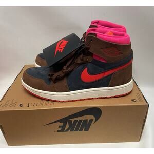 Air Jordan 1 Zoom CMFT 2 Women's Shoes Cacao/Picante Red/Black sz 9